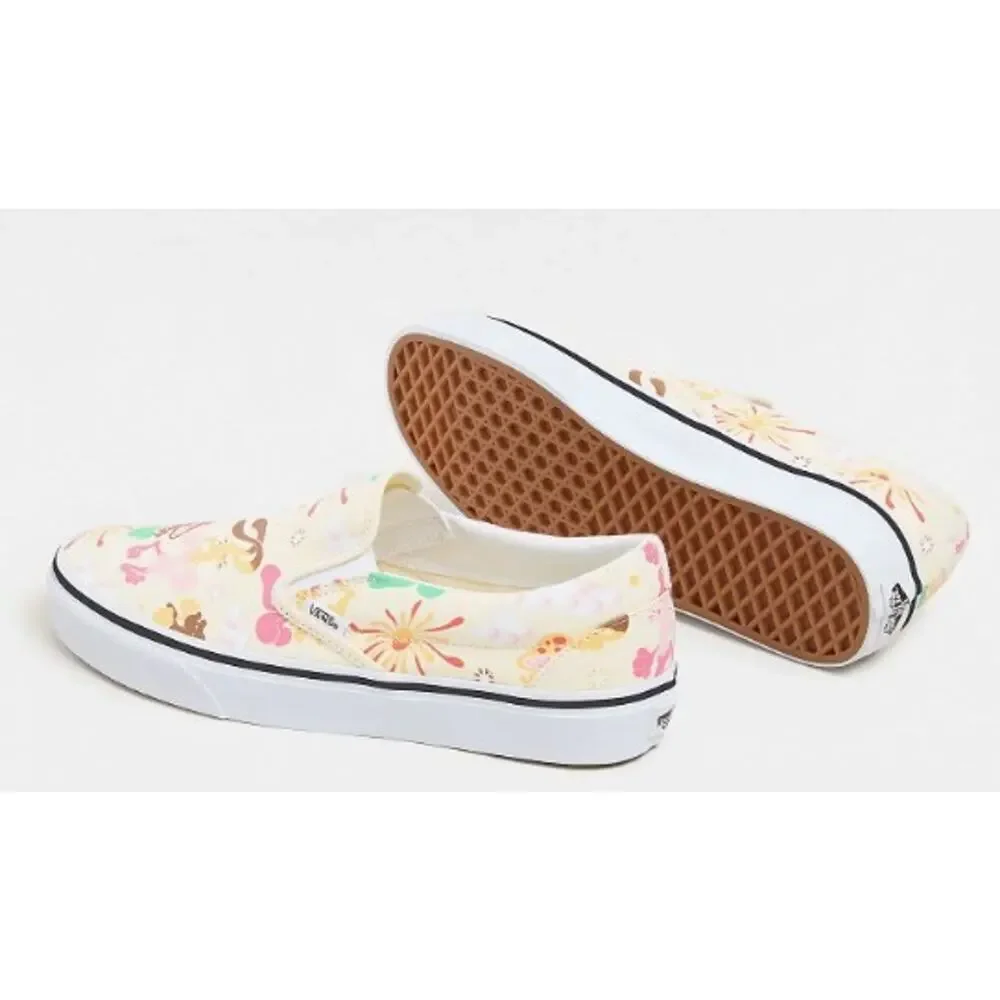 VANS Classic Slip On 'Get Outdoors' White/Multi Canvas Men's Sneakers Shoes 11